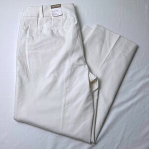 NWT Chico's Women Straight Ankle Pants Ecru Size 2 (US 12) Modern Rise Trouser